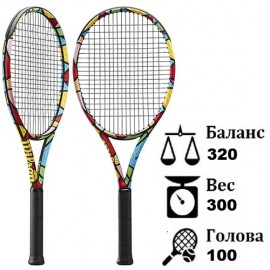 Теннисная ракетка Wilson Ultra 100 V3.0 Romero Britto Edition 